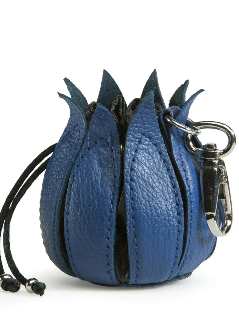 Bylin My Little Tulip Keyhanger Coin Purse Keychain Leather Cobalt Blue